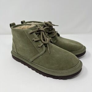 UGG Neumel Olive Green Suede Lace Up Chukka Boots 3236 Men's 6